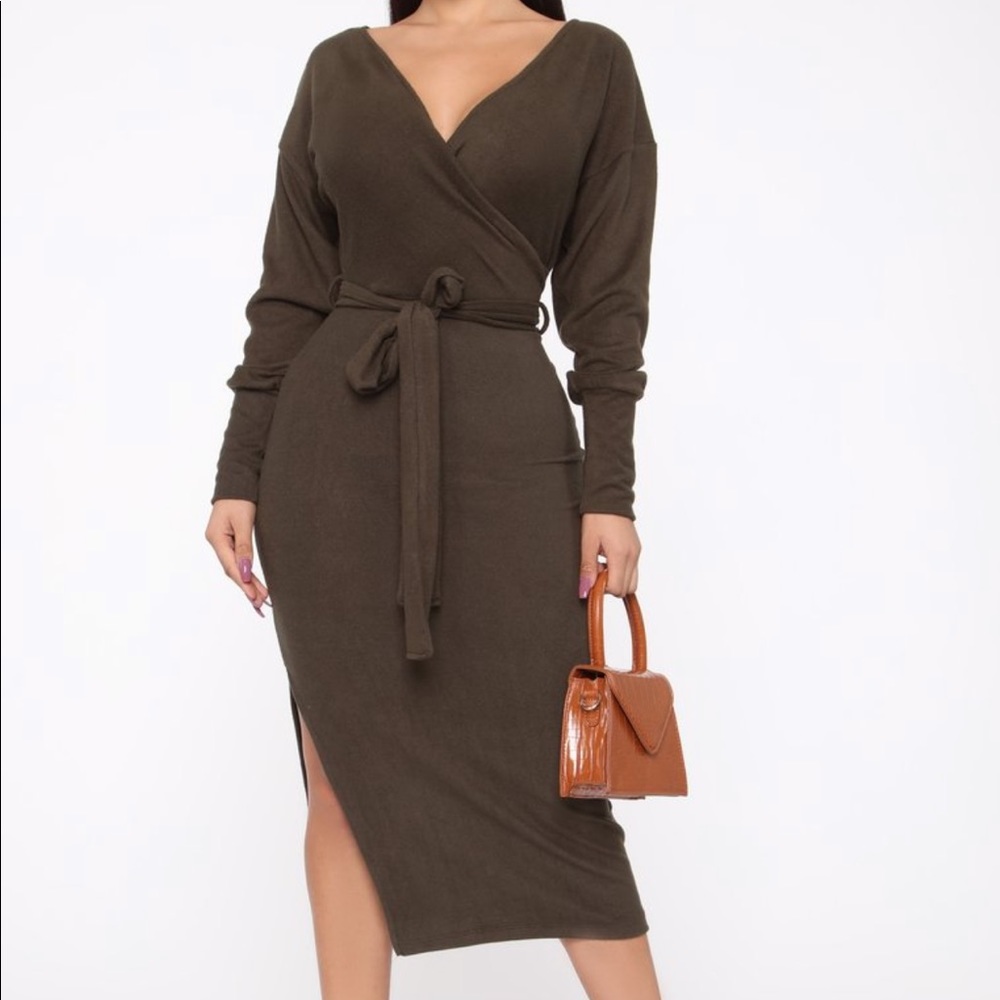 Olive Fashion Nova Dress